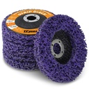 4-1/2" x7/8'' Stripping Discs Rust Remover Wheel Remove Paint and Oxidation Poly Strip Wheel Disc Abrasive Angle Grinding Wheel - 5 Pack(Purple)