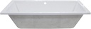 Kingston Brass VTPN593017C Acrylic Drop-In Tub without Drain, 59-1/16" x 29-1/2" x 16-9/16", White