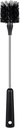 Water Bottle Brush, 15 Inches Long Stainless Steel Handle Bottle Brush Cleaner, Bottle Scrubber, Kitchen Scrub Cleaning Brushes for Cup, Wine Glasses, Coffee Mugs, Tumblers, Wine Decanters, Black