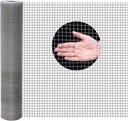 48"x100' Hardware Cloth, 1/2inch 19Ga Hot-Dip Galvanized After Welding Chicken Wire Fence, Galvanized Wire Mesh Roll Prevent Snake, Raccoons, Foxes, Raised Garden Bed Supports Wire Mesh