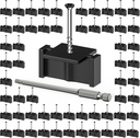 1000PCS Hidden Fasteners Deck Fasteners for Installing Composite Deck Boards, Hidden Fasteners with Stainless Steel Screws
