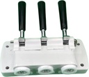 White Valve Block Face Plate Spare Parts, Handles Piston Valve Rods, Compatible for BQL825, Soft Ice Cream Makers Accessories