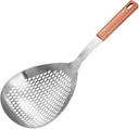 IMEEA 15-Inch Large Skimmer Ladle SUS304 Stainless Steel Slotted Spoon for Cooking Deep Frying Metal Fryer Scoop Spider Strainer