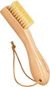 BFWood Laundry Stain Brush, Natural Soft Boar Bristles, Removes Tough Stains from Delicate Fabrics Like Knits, Cotton, and Linens, Gentle on Fabrics, No Damage