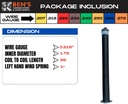 Garage Door Torsion Springs .218 x 1.75" x 26" (Left Wound) (Cone Color: Black)