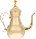 IMIKEYA Arabian Style Teapot Thermal Carafe for Hot Drinks Coffee and Tea Insulated Carafe Thermal Coffee Carafe with Lid Golden