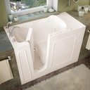 2653LBD 26x53 Left Drain Biscuit Whirlpool & Air Jetted Walk-In Bathtub