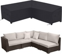 Patio Sectional Sofa Cover Outdoor Waterproof Windproof 85" X 85" V-Shaped Garden Couch Furniture Protector Cover for Lawn Garden Sectional L Couch