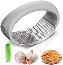 2025 Stainless Steel Garlic Crusher - Garlic Crusher, Home Kitchen Utensils Portable Manual Garlic Crusher, Home & Kitchen Garlic Press (Gray 1pc)