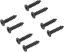 POPETPOP 4 Pcs Vintage Black Dresser Pulls, Semicircle Shell Shaped Metal Cabinet Drawer Handles with Screws, Dresser Drawer Pulls for Bedroom Bathroom Cupboard