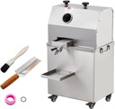 800W Electric Sugar Cane Juicer, Sugarcane Juicer Machine with 660 LBS/H High Output, 3 Stainless Steel Rollers, 2.4 in Large Inlet, Sugar Cane Juicer with Wheels for Home, Commercial