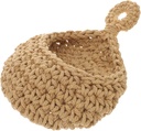VICASKY Wall Mount Woven Rope Hanging Fruit and Vegetable Basket Decorative Storage for Kitchen and Pantry for Organizing Produce and Plants