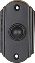 A29 Black Powder Coated Cast Iron Doorbell Button – 2 5/8" x 1 1/2" – Recess Mount, Antique Design, Wired for Two-Wire Chimes, Weather Resistant, Easy DIY Installation