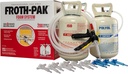 Froth Pak 200 Spray Foam Insulation Kit, 9 ft Hose – Closed Cell, 2 Part Foam Sealant, Yields Up to 200 Board ft