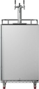 EdgeStar KC7000SSTRIP Full Size Triple Tap Tower Cooled Built-In Kegerator - Black and Stainless Steel