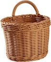 Imitation Rattan Woven Wall Hanging Basket for Kitchen Storage Multi-use Organizer for Garlic Ginger Onions and More Stylish Home Decor
