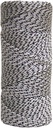 Kraft Tool BC352 Premium Professional Bonded Braided Masons Line with 500-Feet Tube, White/Black, One Size