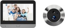Video Intercom Doorbell Apartment Digital Door Peephole Camera - 4.3 Inch Color Monitor with 1080P for Night Vision