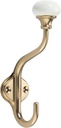 TUNNY Coat Hooks - 3 Pack Champagne Bronze Towel Hooks Robe Hooks Decorative Wall Hooks for Bathroom Bedroom Kitchen Towel Robe Clothes Cabinet Closet Bathroom Hardware