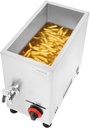 22Qt Commercial Hot Corn Dog Fryer Machine, Adjustable Gas Frying Equipment with Hot Dog Racks & Oil Drain Valve, LPG Compatible for Food Stalls, Home Kitchens