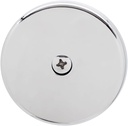Westbrass 740Z-200-CP 740Z 3-1/8" One Bathtub Overflow Faceplate and Screw, 1-Hole / 12-Pack, Polished Chrome