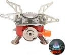 DEVTA® Portable Gas Stove And Picnic Butane Gas Burner For Outdoor Camping, Hiking, Travelling, To Cooking The Food | Stainless Steel Cylinder, Folding Furnace, Camping Equipment, Gastove With Pouch
