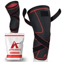 ATHLEDICT Knee Brace Compression Sleeve with Strap for Best Support & Pain Relief for Meniscus Tear, Arthritis, Running, Basketball, MCL, Jogging, Post Surgery Recovery for Men & Women, M