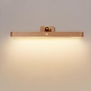Led 360° Rotatable Magnetic Battery Operated Wall Lights USB Rechargeable Dimmable Led Vanity Night Light for Reading Light, Makeup Light and Household Lighting (Brown 1PCS)