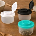3 PCS Ttravel Salt and Pepper Shakers Small Mini Travel Salt Shaker, 3 Colours Moisture Proof Travel Spice Containers Outdoors Kitchen Lunch Boxes PP Travel Spice Set Clear Airtight Dispenser