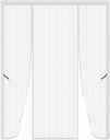 Magnetic Screen Door,Reversible Left Right Side Opening Double Doors Screen Magnetic Closure,Mesh Screens Doors with Magnets,Patio Screens for Patios Outside Outdoor,Hands-Free,Pet Friendly, 62x80in