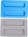 2pcs Silicone Toaster Covers for Bread Machine Dust Protector Blue Gray Wear-resistant Practical Kitchen Accessory for Toasters and Bread Makers