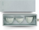 MU:DS Korean Celadon Ceramic Bowl Set – 3-piece Set with Handcrafted Blue Celadon Design, Perfect for Tea, Alcohol, and Snacks
