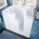 Venzi Vz2646rwa Rectangular Air Jetted Walk-In Bathtub, 26x46, Right Drain, White
