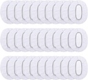 Lvcky 100 Pack Clear Disposable Ear Protectors Waterproof Ear Covers for Hair Dye, Shower, Bathing