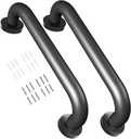 Safety Handle Bar Iron Outdoor Deck Rail Banister Bath Shower Indoor & Outdoor Deck Hand Rail 500LBS Load Capacity Wall Mount Stainless Steel 2 Pack