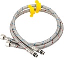 Klabb 24-Inch Faucet Connector Hose, Braided Stainless Steel Supply Line for Bathroom & Kitchen Faucet, 3/8-Inch Female Compression x M10 Male Connector, 2-Pack (1 Pair)