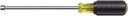 Klein Tools 646-1/4M Nut Driver, Made in USA, 1/4-Inch Magnetic Tip Nut Driver with 6-Inch Hollow Shaft, Cushion Grip Handle