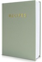 ZICOTO Aesthetic Blank Recipe Book with Waterproof Cover - The Perfect Recipe Notebook To Write In Your Own Recipes - Beautiful Blank Cookbook to Organize Your Recipes