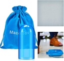 Suclain Jewish Wedding Glass Breaking Kit Blue Color Glass Vessel Engagement Gift with Drawstring Bag for Jewish Style Wedding(Blue,1 Pcs)