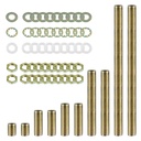 Antique Brass Lamp Repair Hardware Kit - 5 Sizes, 60 Pieces, Includes Pipe Nipples, Lock Nuts, Washers, Perfect for Lamp Assembly & DIY