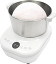 Electric Dough Maker with Ferment Function, Commercial & Home Dough Kneading Machine 5L/169oz Stainless Steel Mixer With Auto Timer & Touch Control for Bakeries, Restaurants, Home Kitchens (White)