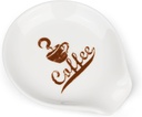 Coffee Spoon Rest, Mini Coffee Spoon Holder, Cute Small Ceramic Spoon Rest for Home Bar Coffee Station Accessories Décor, for Coffee Stirrers, Tea Spoon, Coffee Lovers Gift for Girls Women, Vintage