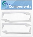 2-Pack 5304486359 Refrigerator Door Handles Set Replacement for Frigidaire FFTR18D2QW0 Refrigerator - Compatible with 5304486359 White Door Handles - UpStart Components Brand