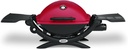 Weber Q1200 Liquid Propane Portable Gas Grill for Travel and Camping, 1 Burner, Red