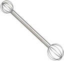 Double Head Miso Soup Measure Tool Nonrust Steel Kitchen Scoops Two Heads Stirrer For Accurate Portion Control Rotating Measurement Tool