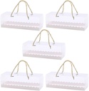 PRETYZOOM 5pcs Cookie Boxes Cake Containers Multi-function Cupcake Holders Beautiful Packaging for Home Decor
