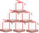 8pcs Individual Cupcake Packing Boxes Cake Boxes Mousse Cake Bakery Packaging Wedding Birthday