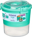 Sistema 965ml Lunch Stack to Go, Polypropylene, Assorted Colours, 965 ml