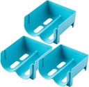 GLEAVI Stackable Multi-Function Beer Rack 3-Piece Plastic Beverage Storage Organizer for Refrigerator Compact Can Dispenser for Kitchen and Party Use