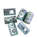 1/4-20 Steel Roll in T-nut with Ball Spring, Suitable for 15 Series or 40 Series Aluminum Extrusion Profile Rail (20 Packs)